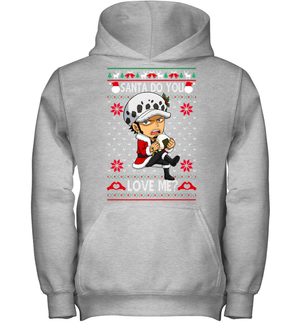 Trafalgar Law One Piece Santa Do You Love Me Ugly Christmas T-Shirt