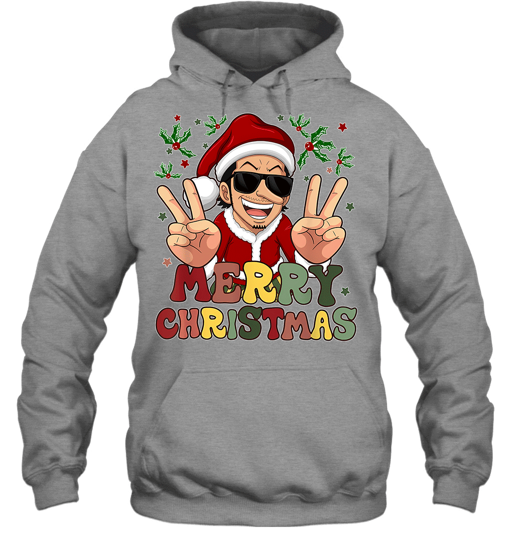 One Piece Usopp Christmas Funny Santa Style Graphic T-shirt