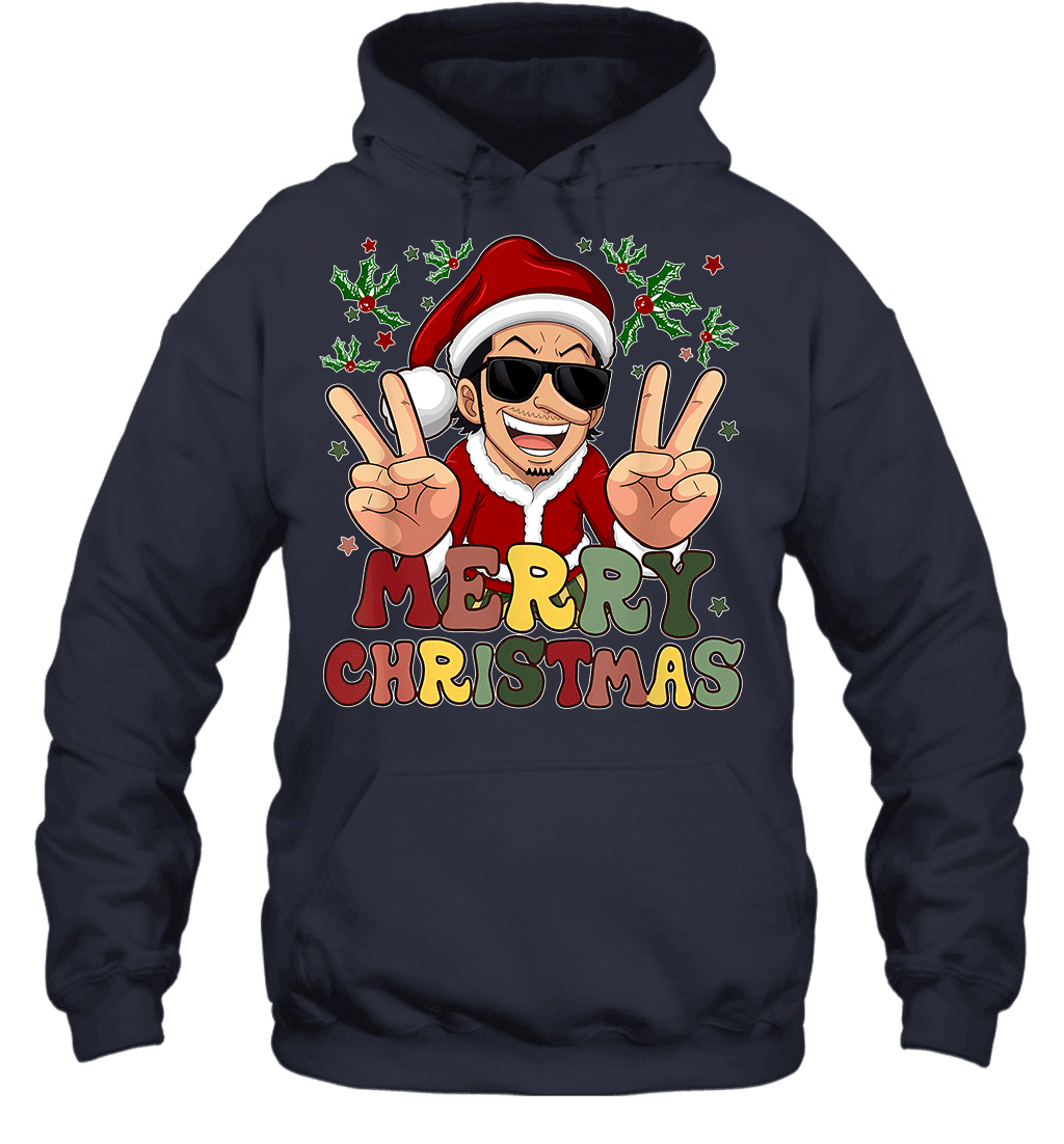 One Piece Usopp Christmas Funny Santa Style Graphic T-shirt