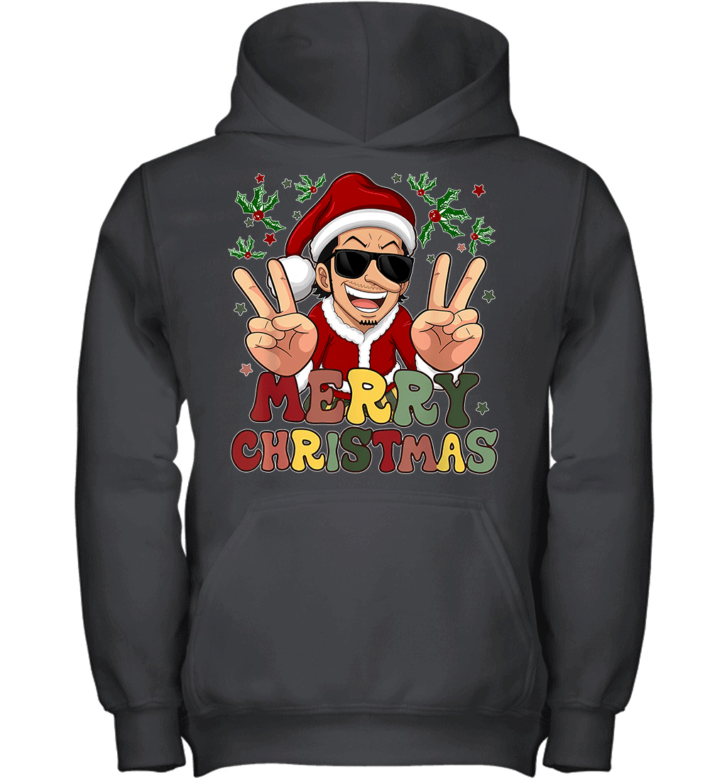 One Piece Usopp Christmas Funny Santa Style Graphic T-shirt