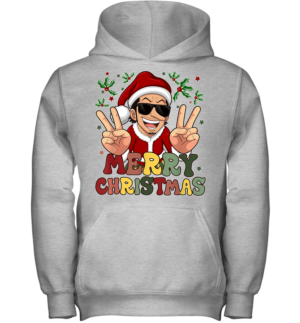 One Piece Usopp Christmas Funny Santa Style Graphic T-shirt