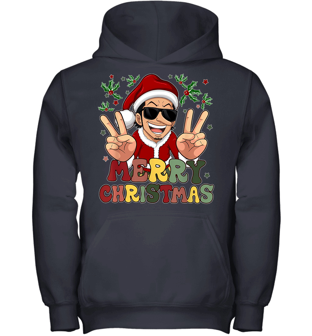 One Piece Usopp Christmas Funny Santa Style Graphic T-shirt