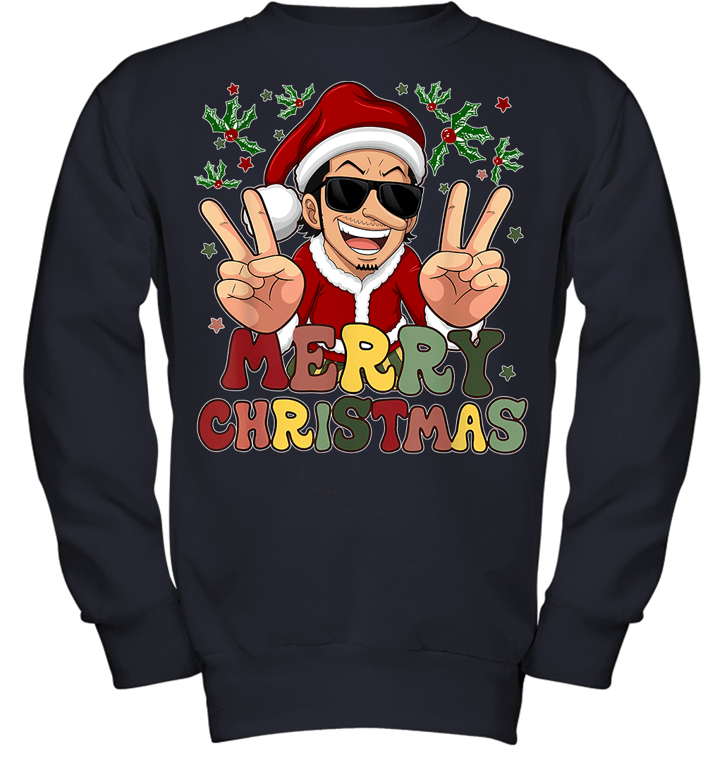 One Piece Usopp Christmas Funny Santa Style Graphic T-shirt