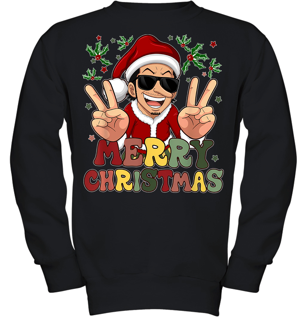 One Piece Usopp Christmas Funny Santa Style Graphic T-shirt