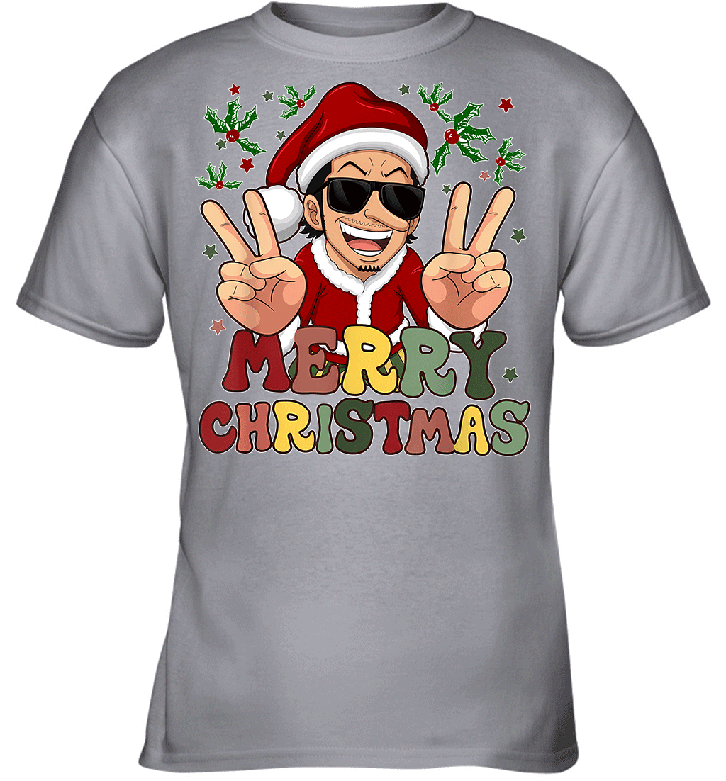 One Piece Usopp Christmas Funny Santa Style Graphic T-shirt