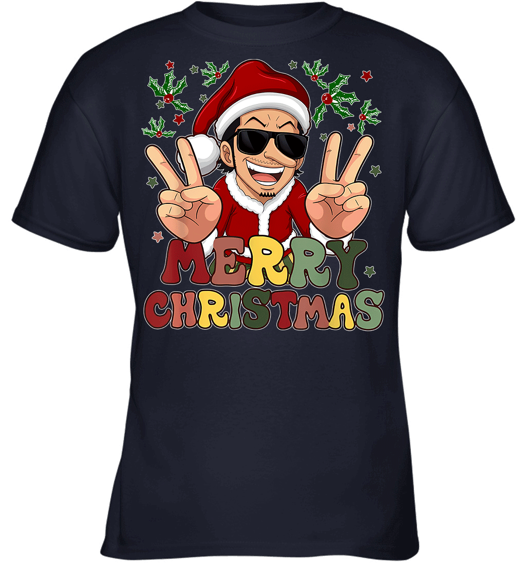 One Piece Usopp Christmas Funny Santa Style Graphic T-shirt