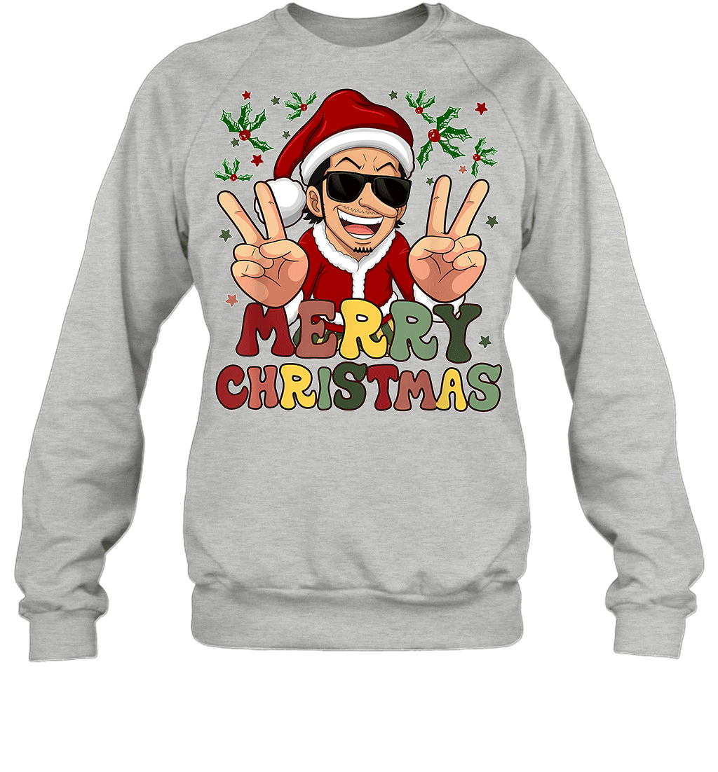 One Piece Usopp Christmas Funny Santa Style Graphic T-shirt