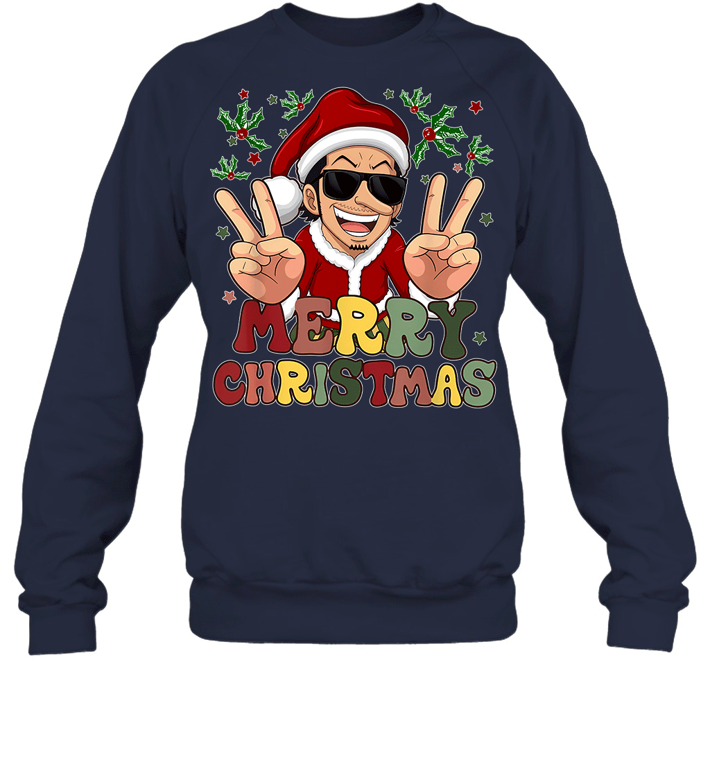 One Piece Usopp Christmas Funny Santa Style Graphic T-shirt