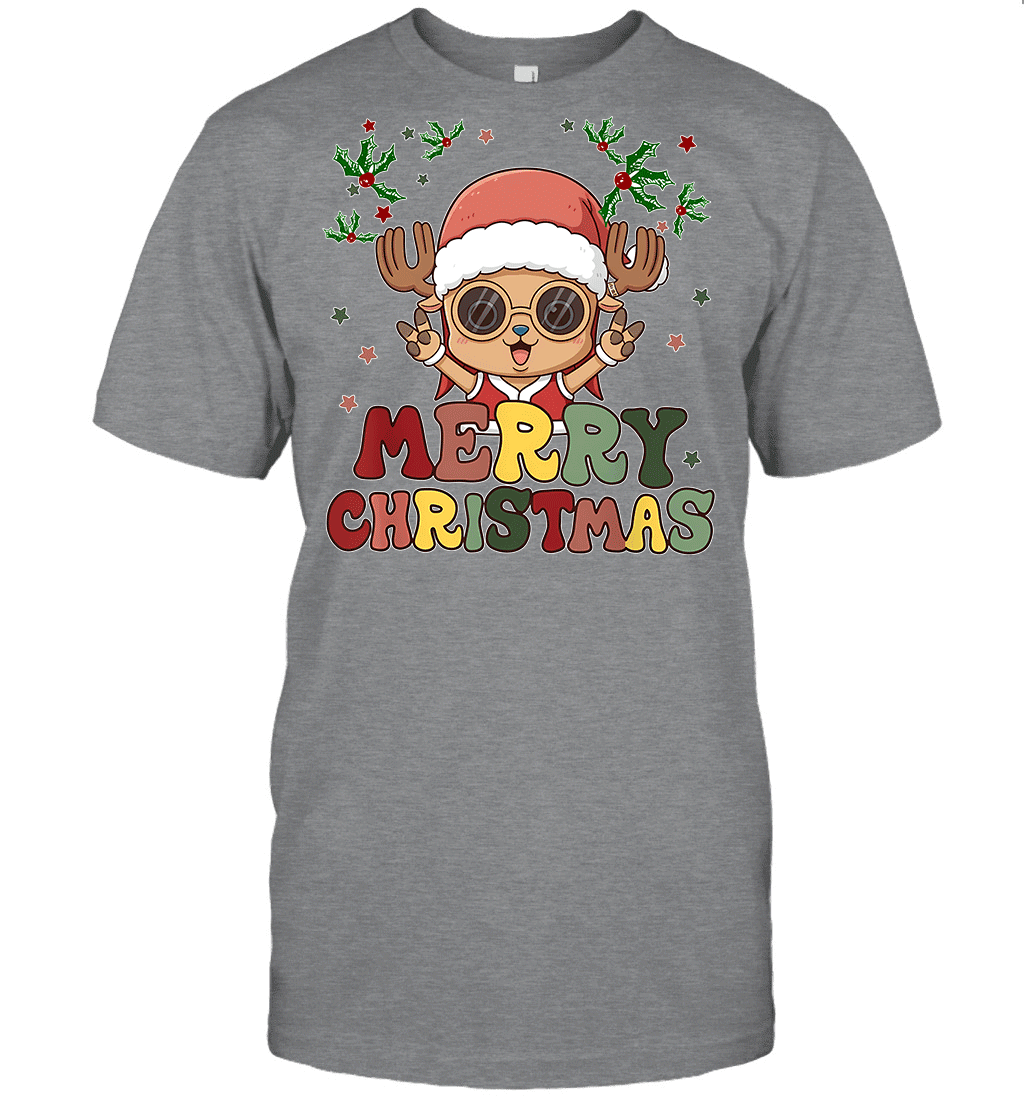 One Piece Chopper Christmas Funny Santa Style Graphic T-shirt