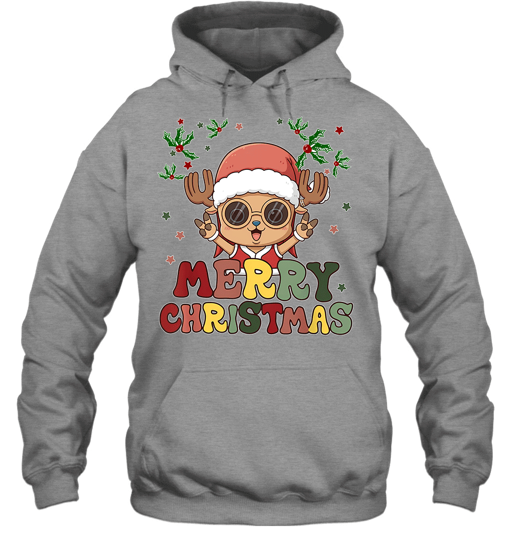 One Piece Chopper Christmas Funny Santa Style Graphic T-shirt