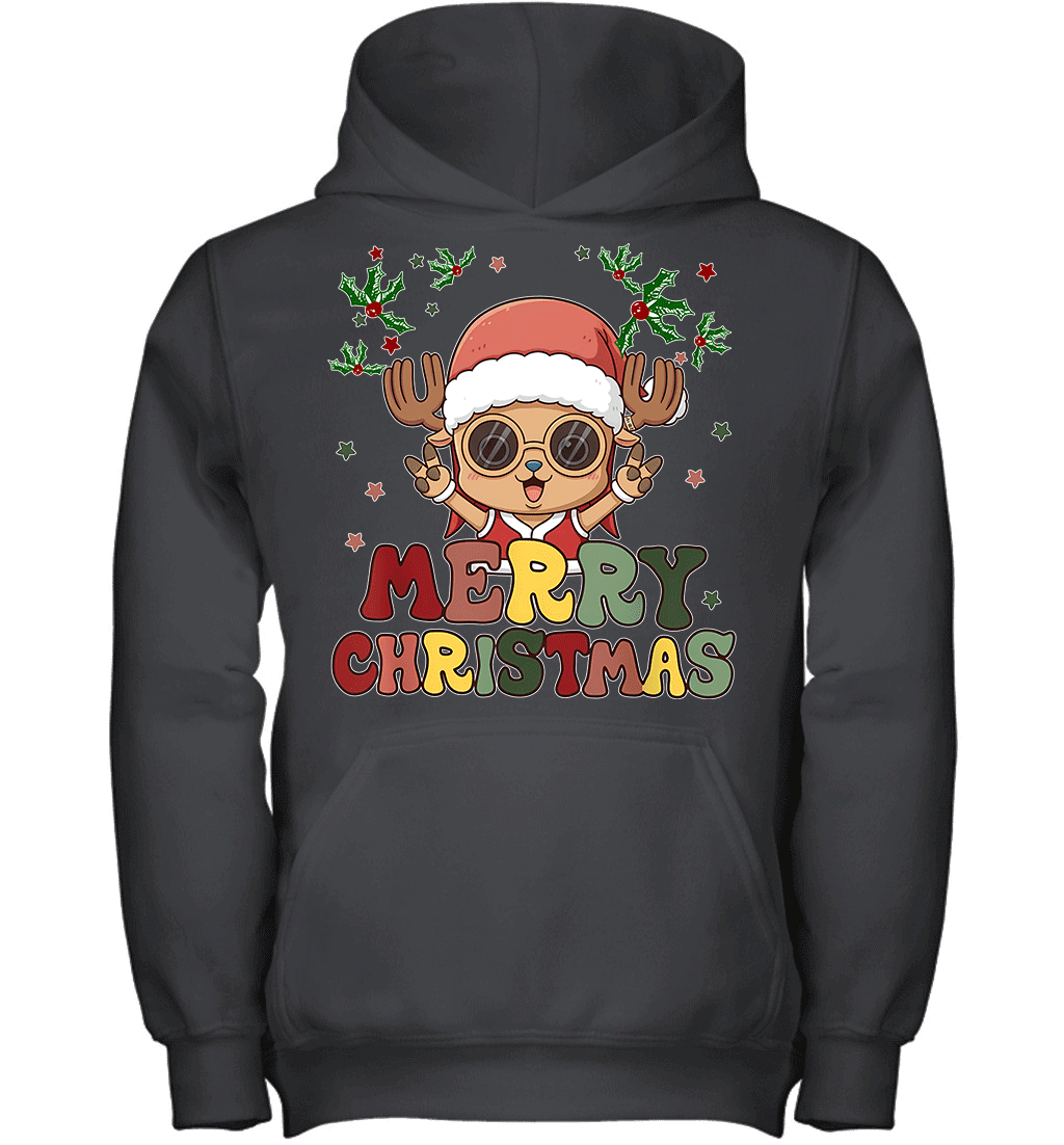 One Piece Chopper Christmas Funny Santa Style Graphic T-shirt