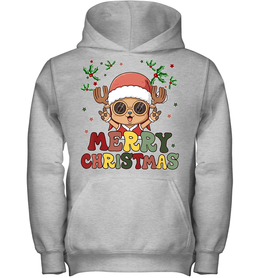 One Piece Chopper Christmas Funny Santa Style Graphic T-shirt