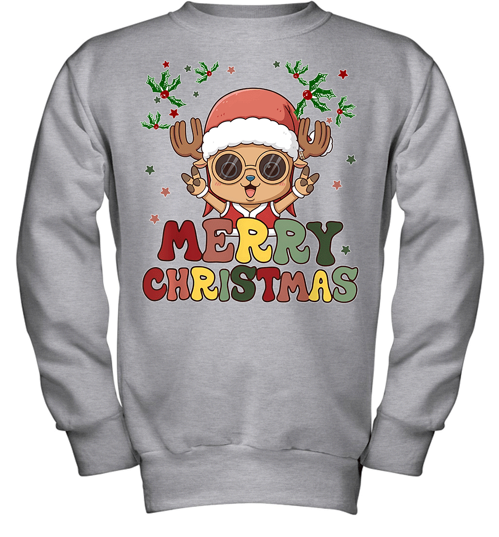 One Piece Chopper Christmas Funny Santa Style Graphic T-shirt