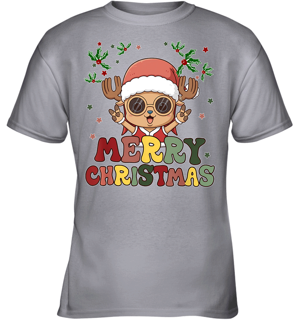 One Piece Chopper Christmas Funny Santa Style Graphic T-shirt