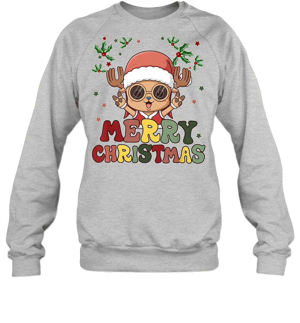 One Piece Chopper Christmas Funny Santa Style Graphic T-shirt