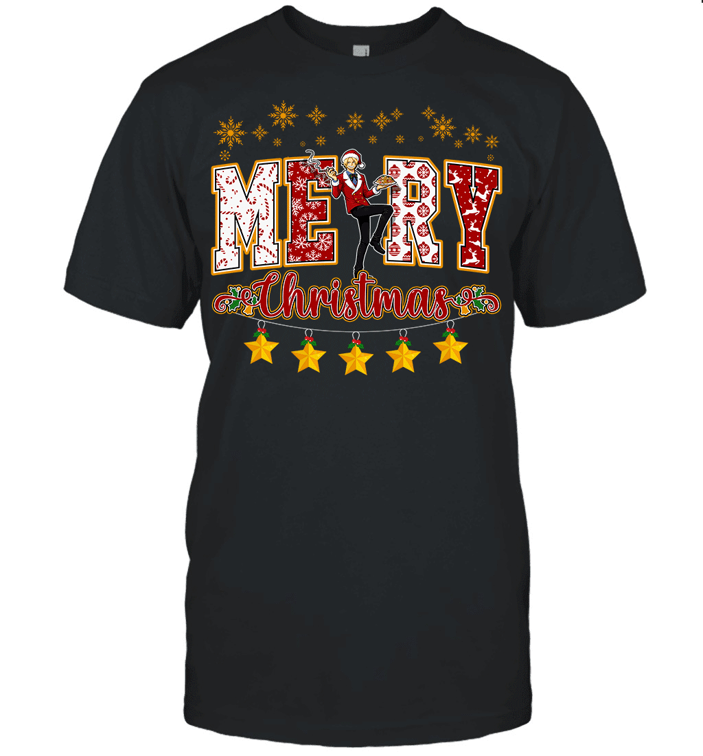 One Piece Sanji Spreads Christmas Cheer Graphic T-shirt