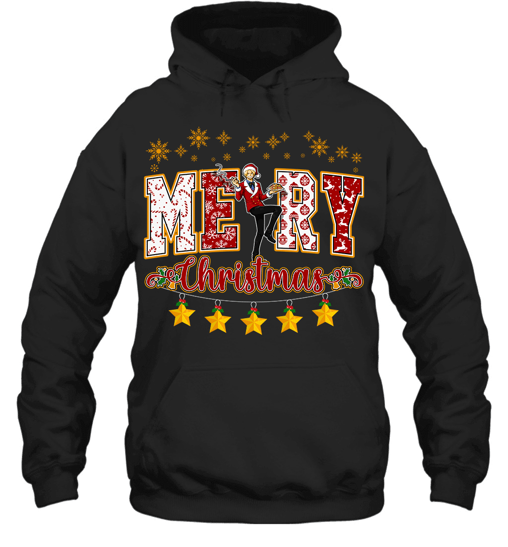 One Piece Sanji Spreads Christmas Cheer Graphic T-shirt
