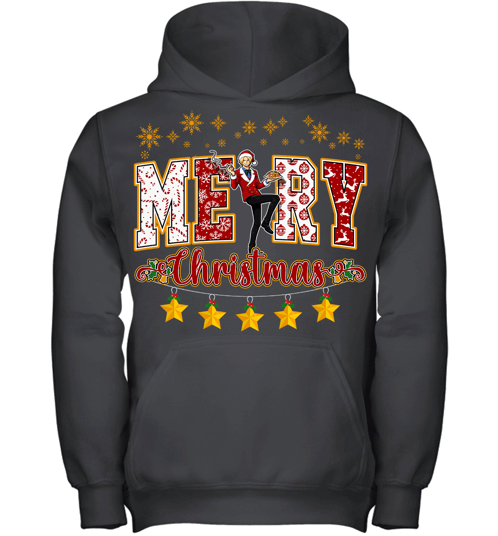 One Piece Sanji Spreads Christmas Cheer Graphic T-shirt