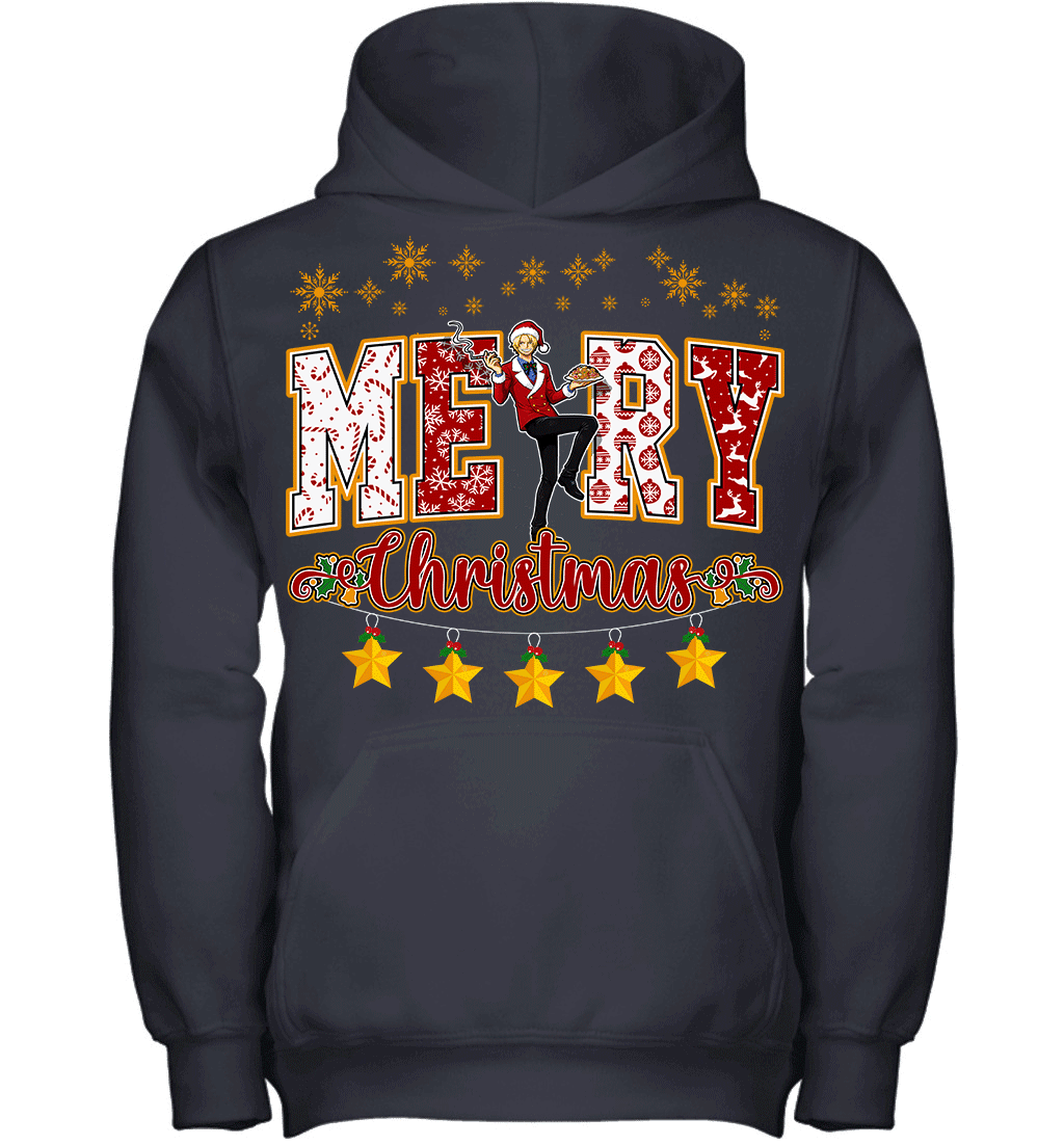 One Piece Sanji Spreads Christmas Cheer Graphic T-shirt