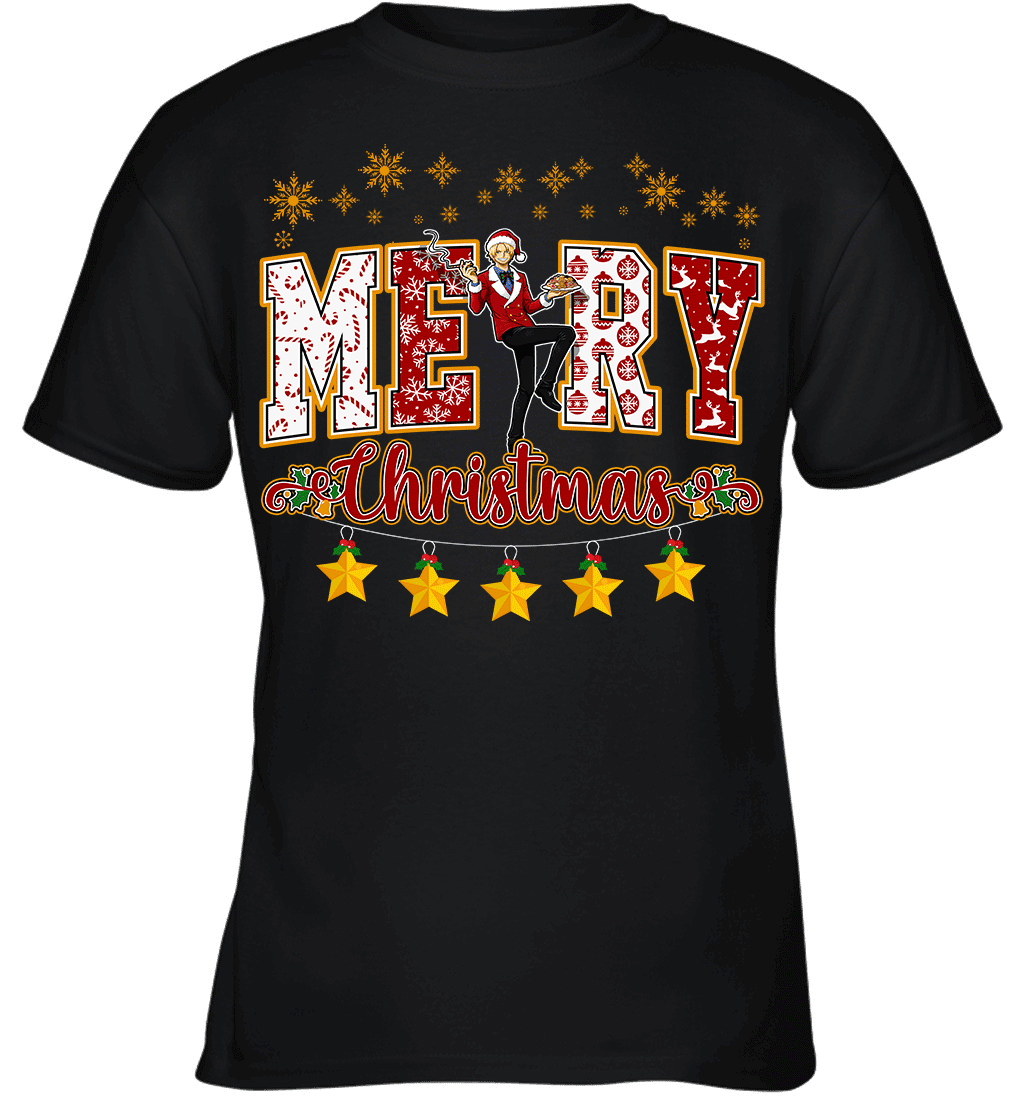 One Piece Sanji Spreads Christmas Cheer Graphic T-shirt