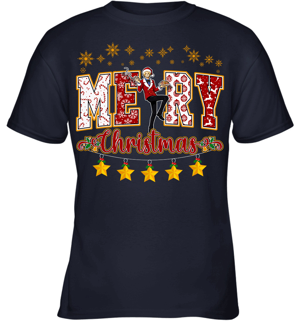 One Piece Sanji Spreads Christmas Cheer Graphic T-shirt