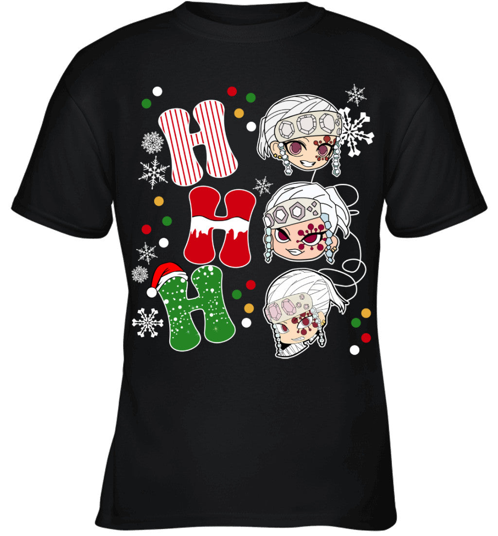 Tengen Uzui Demon Slayer Ho Ho Ho Merry Christmas Graphic T-shirt