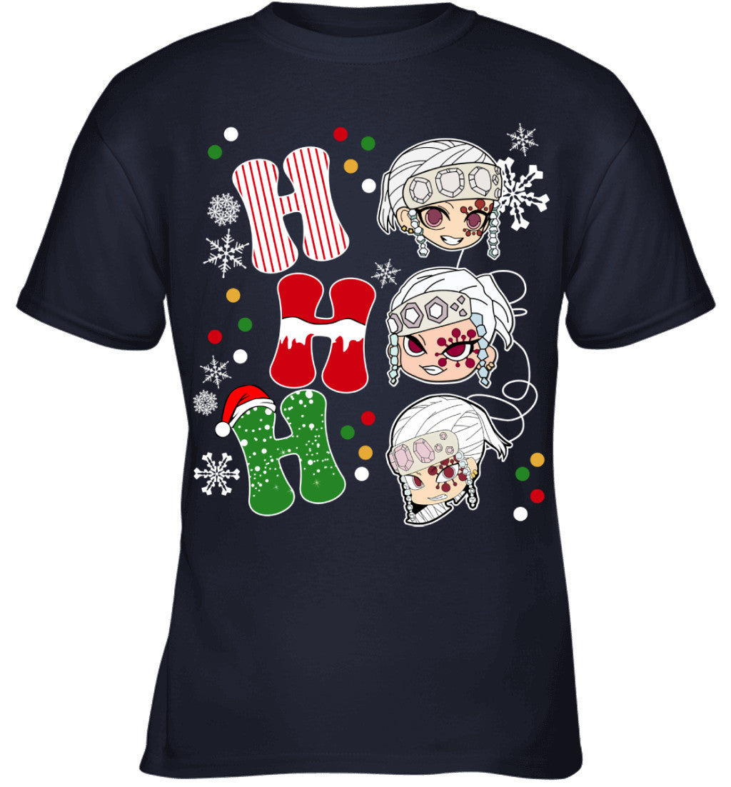 Tengen Uzui Demon Slayer Ho Ho Ho Merry Christmas Graphic T-shirt