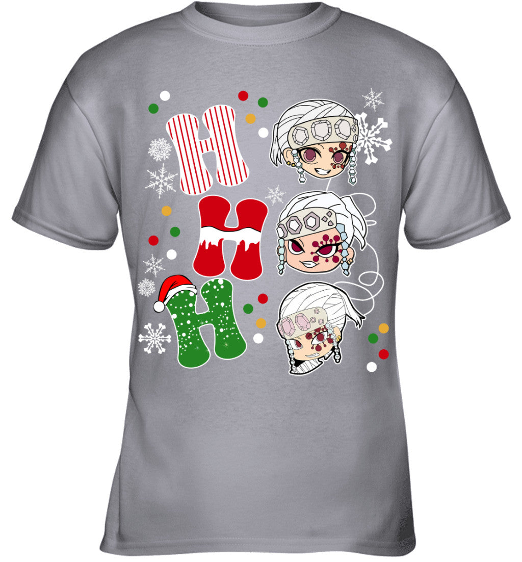 Tengen Uzui Demon Slayer Ho Ho Ho Merry Christmas Graphic T-shirt