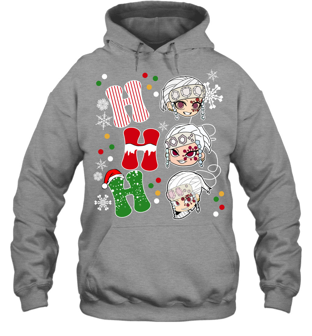 Tengen Uzui Demon Slayer Ho Ho Ho Merry Christmas Graphic T-shirt