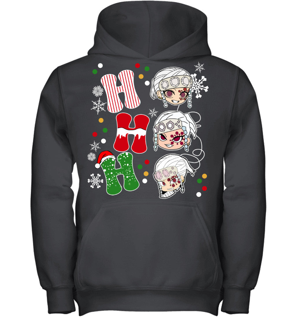 Tengen Uzui Demon Slayer Ho Ho Ho Merry Christmas Graphic T-shirt