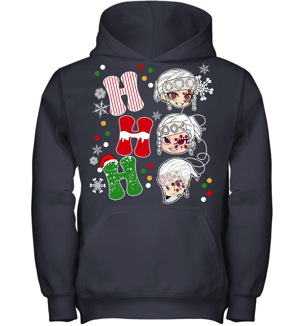 Tengen Uzui Demon Slayer Ho Ho Ho Merry Christmas Graphic T-shirt