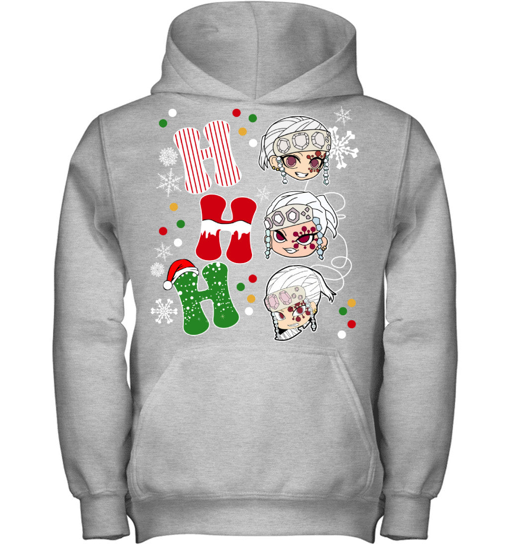 Tengen Uzui Demon Slayer Ho Ho Ho Merry Christmas Graphic T-shirt