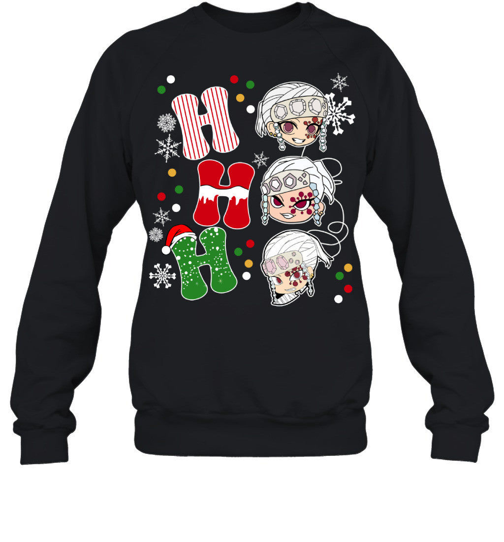 Tengen Uzui Demon Slayer Ho Ho Ho Merry Christmas Graphic T-shirt