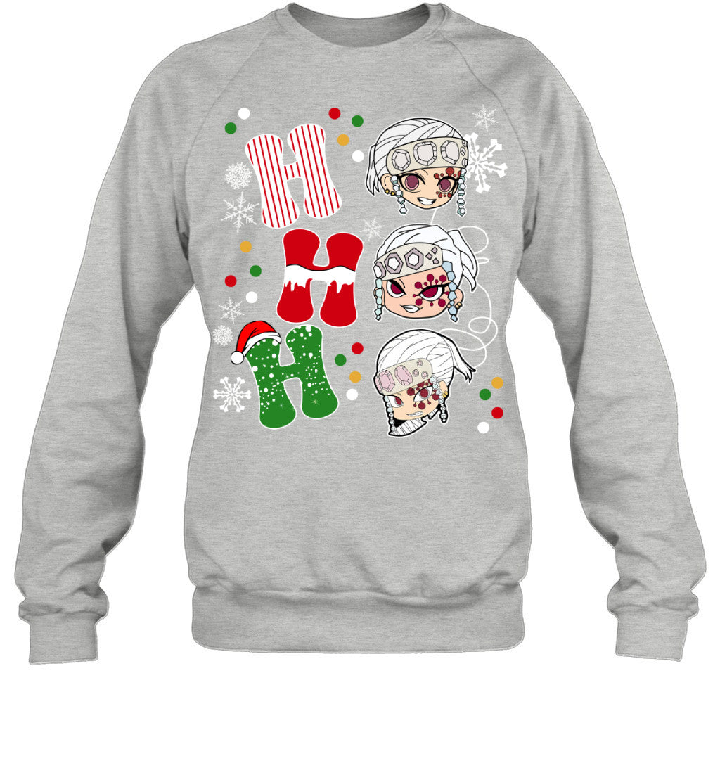 Tengen Uzui Demon Slayer Ho Ho Ho Merry Christmas Graphic T-shirt