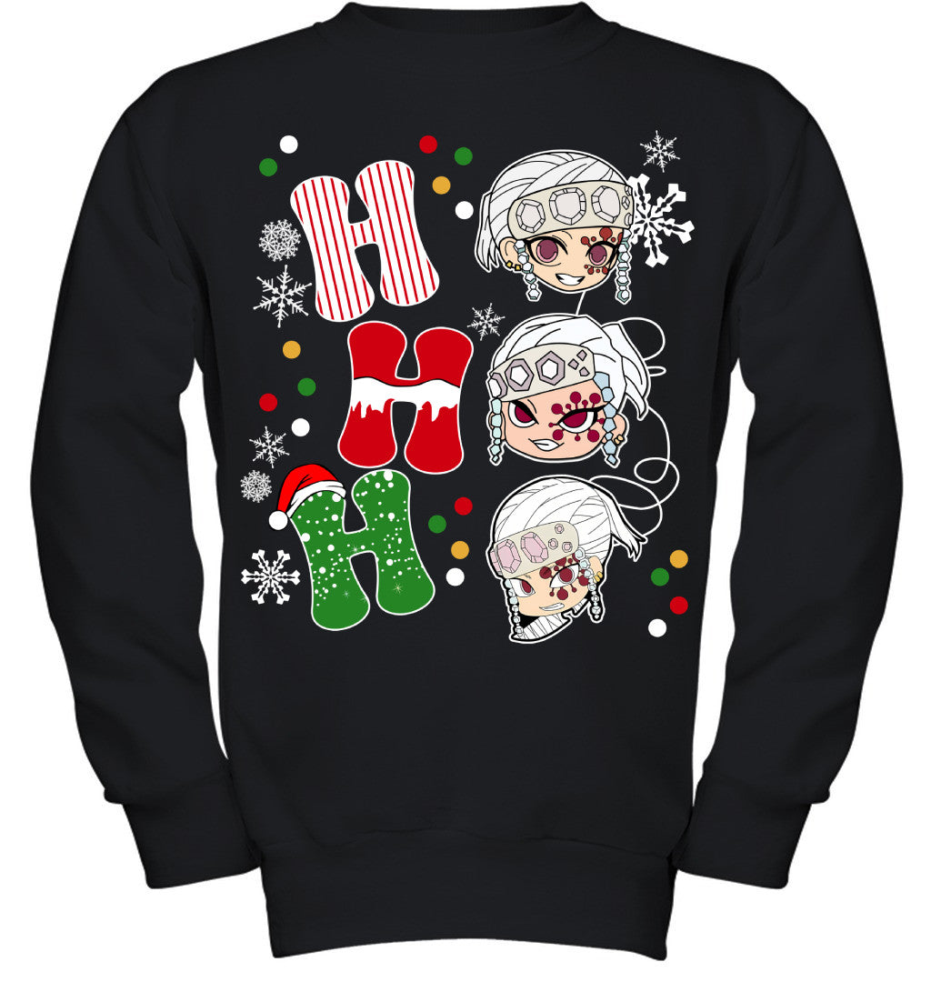 Tengen Uzui Demon Slayer Ho Ho Ho Merry Christmas Graphic T-shirt