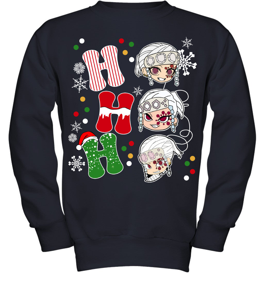 Tengen Uzui Demon Slayer Ho Ho Ho Merry Christmas Graphic T-shirt