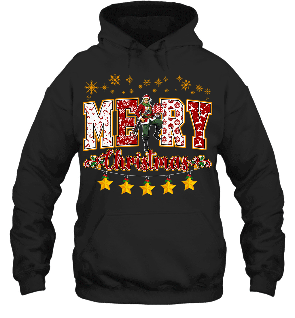 One Piece Roronoa Zoro Spreads Christmas Cheer Graphic T-shirt