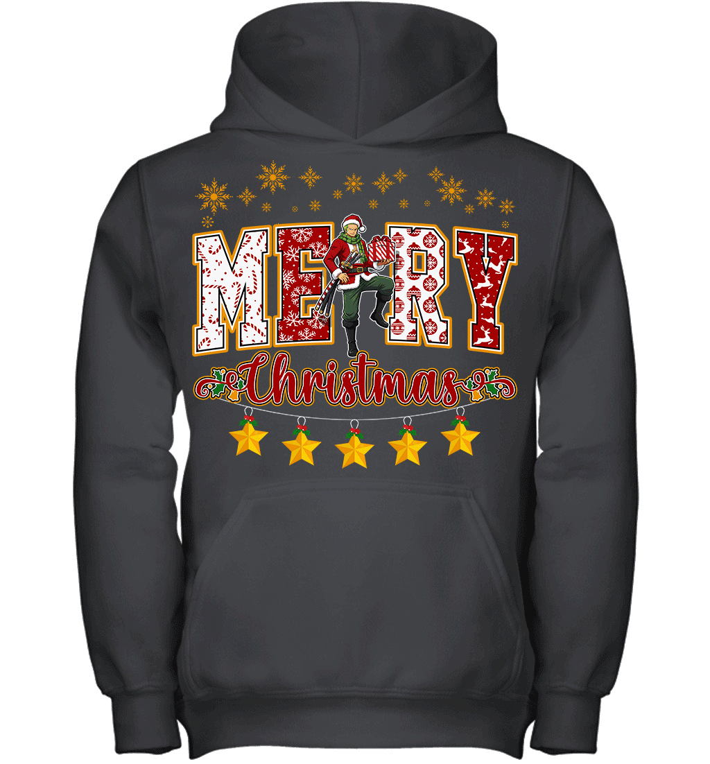 One Piece Roronoa Zoro Spreads Christmas Cheer Graphic T-shirt