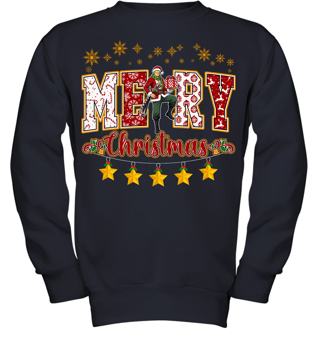 One Piece Roronoa Zoro Spreads Christmas Cheer Graphic T-shirt