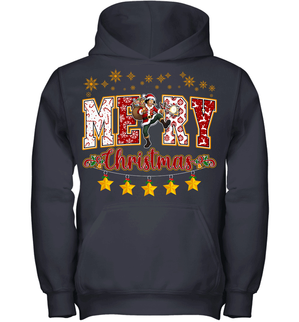 One Piece Usopp Spreads Christmas Cheer Graphic T-shirt