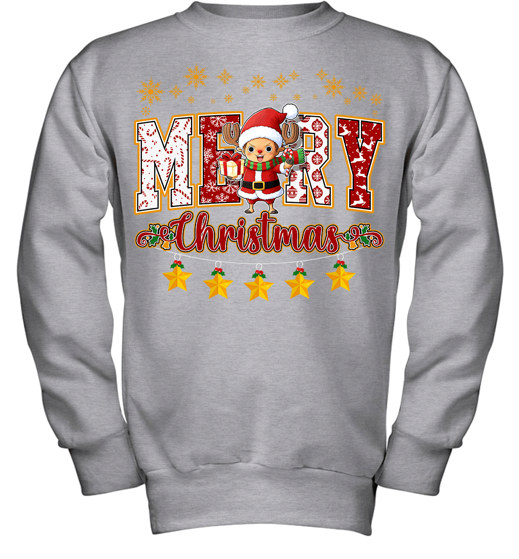 One Piece Chopper Spreads Christmas Cheer Graphic T-shirt