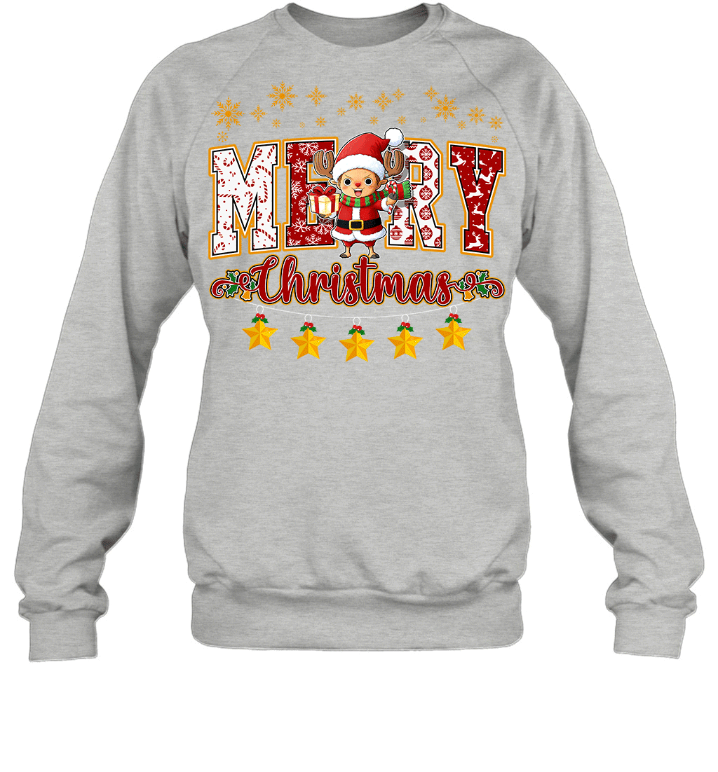One Piece Chopper Spreads Christmas Cheer Graphic T-shirt