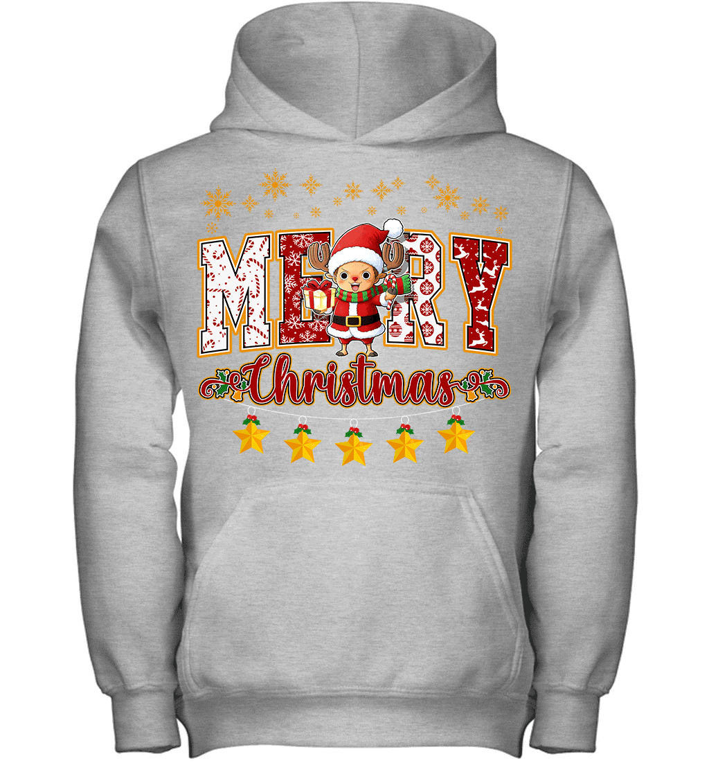 One Piece Chopper Spreads Christmas Cheer Graphic T-shirt