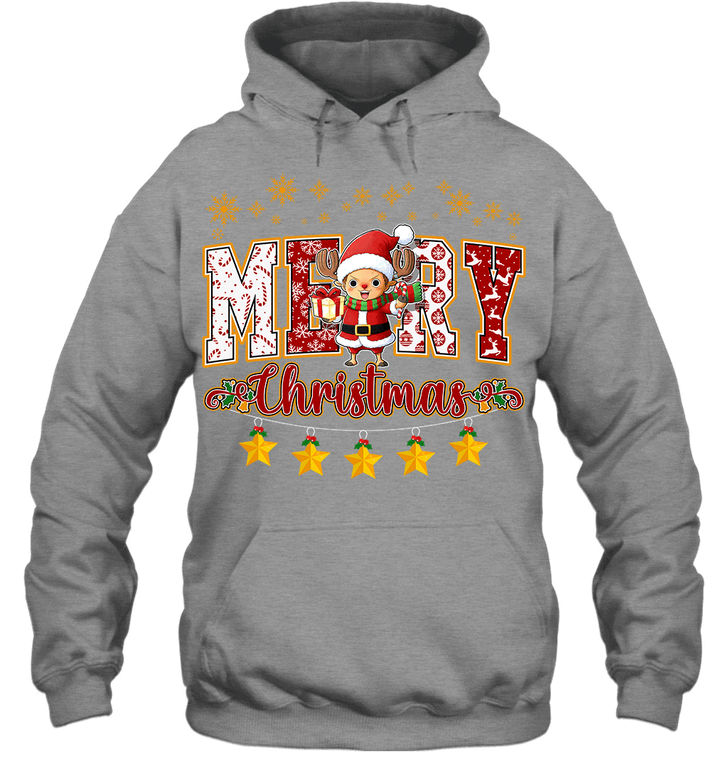 One Piece Chopper Spreads Christmas Cheer Graphic T-shirt