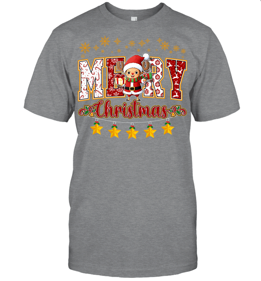 One Piece Chopper Spreads Christmas Cheer Graphic T-shirt