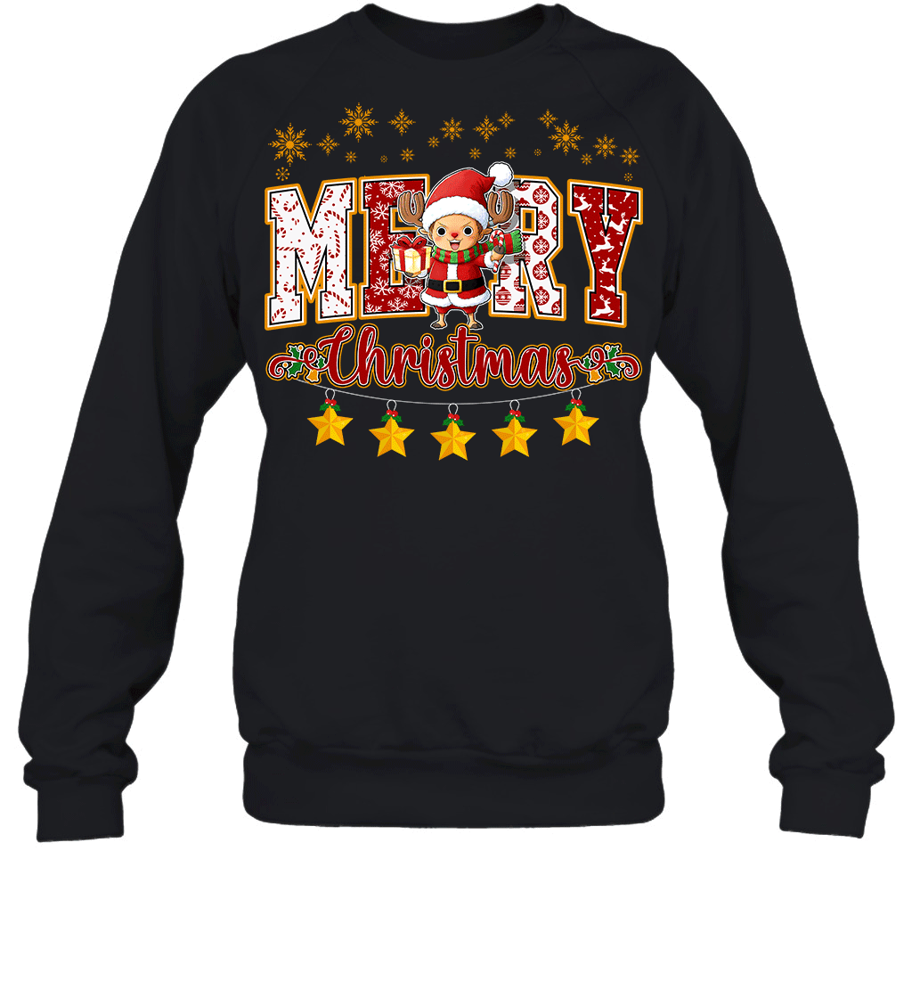 One Piece Chopper Spreads Christmas Cheer Graphic T-shirt