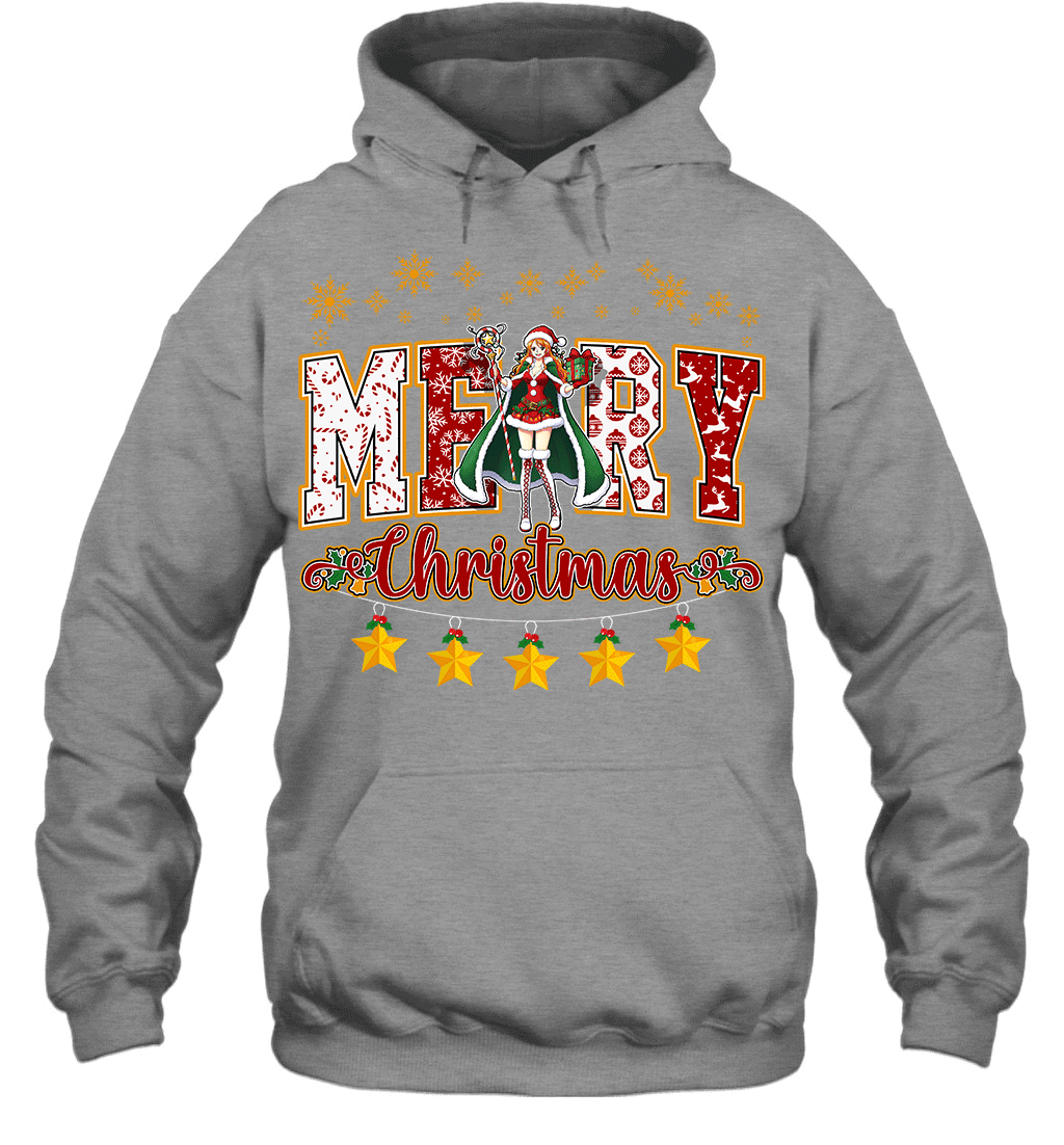 One Piece Nami Spreads Christmas Cheer Graphic T-shirt