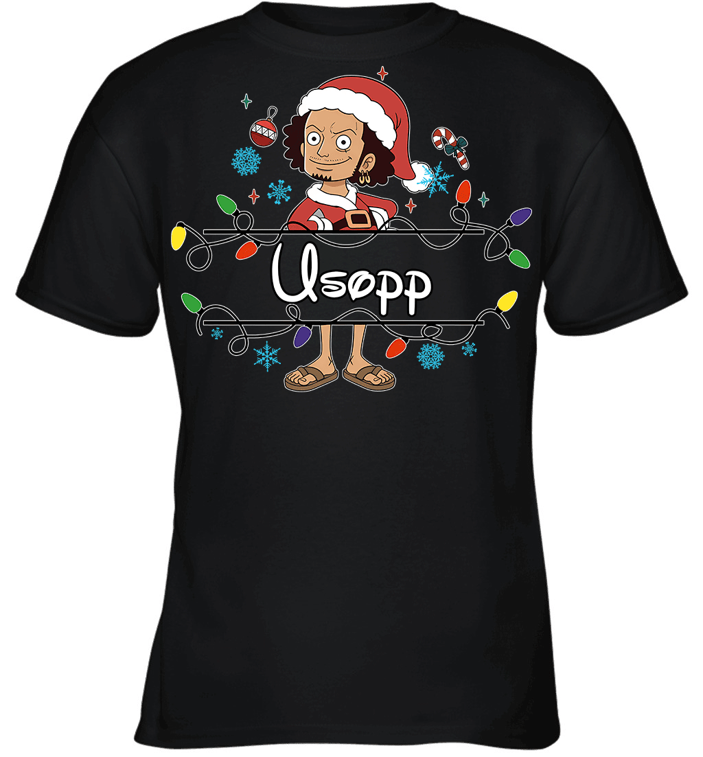 Usopp Christmas Magic Light Up Your Holiday With Style Graphic T-shirt
