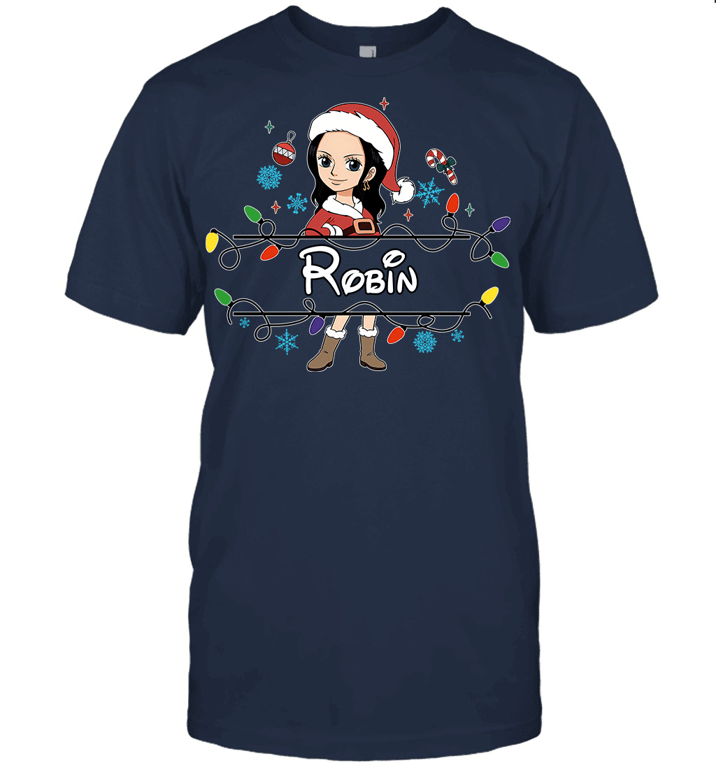 Nico Robin Christmas Magic Light Up Your Holiday With Style Graphic T-shirt