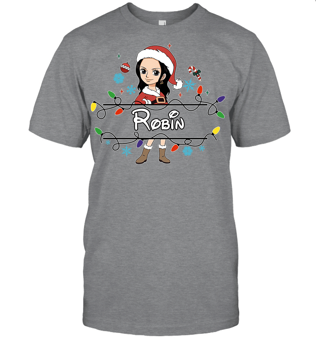 Nico Robin Christmas Magic Light Up Your Holiday With Style Graphic T-shirt